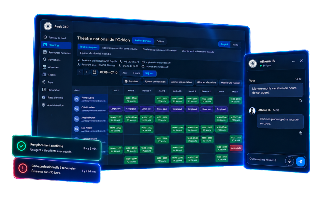 Mockup Aegis360 demo avec ecran